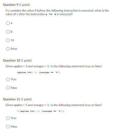 Solved Question 3 (1 point) Which of the following is a not | Chegg.com