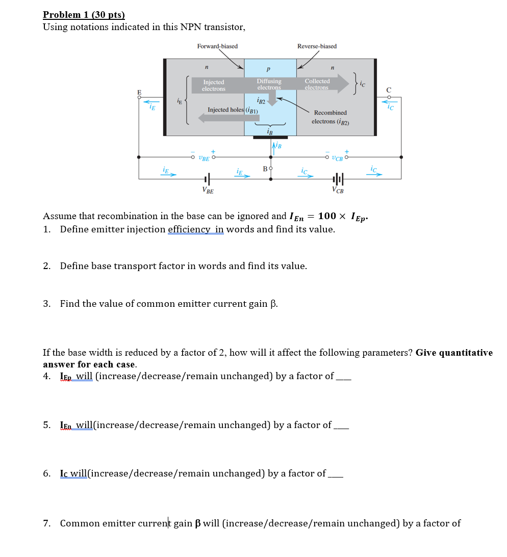 Solved Problem 1 30 Pts Using Notations Indicated In Th Chegg Com