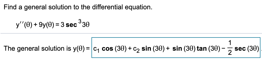 Solved Not sure if the 1/2 is correct. The answer should be | Chegg.com