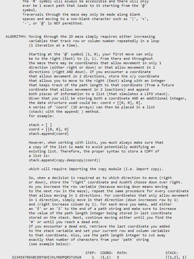 Solved # The Python function that randomly generates mazes | Chegg.com