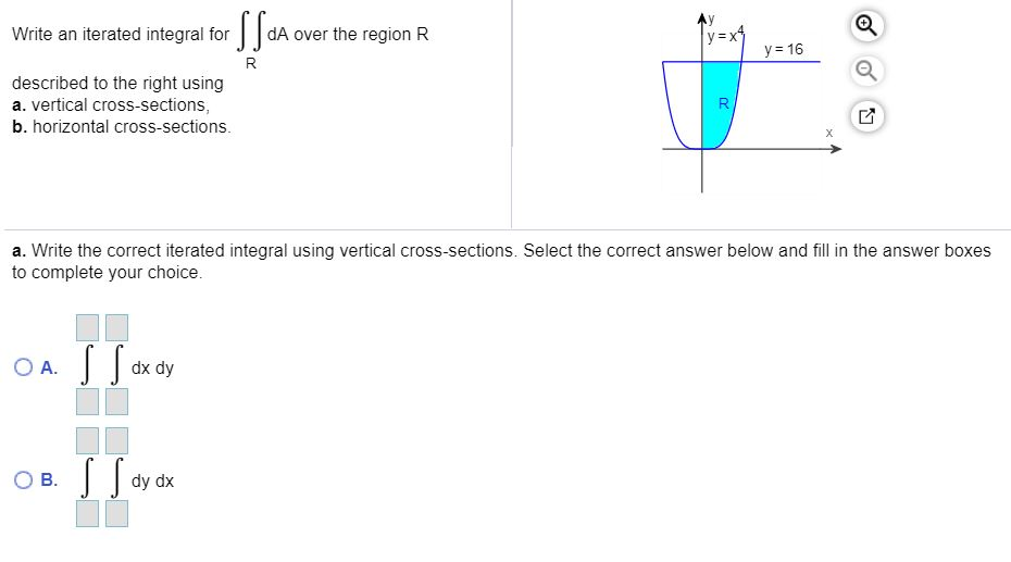 Solved Write An Iterated Integral For DA Over The Region R | Chegg.com