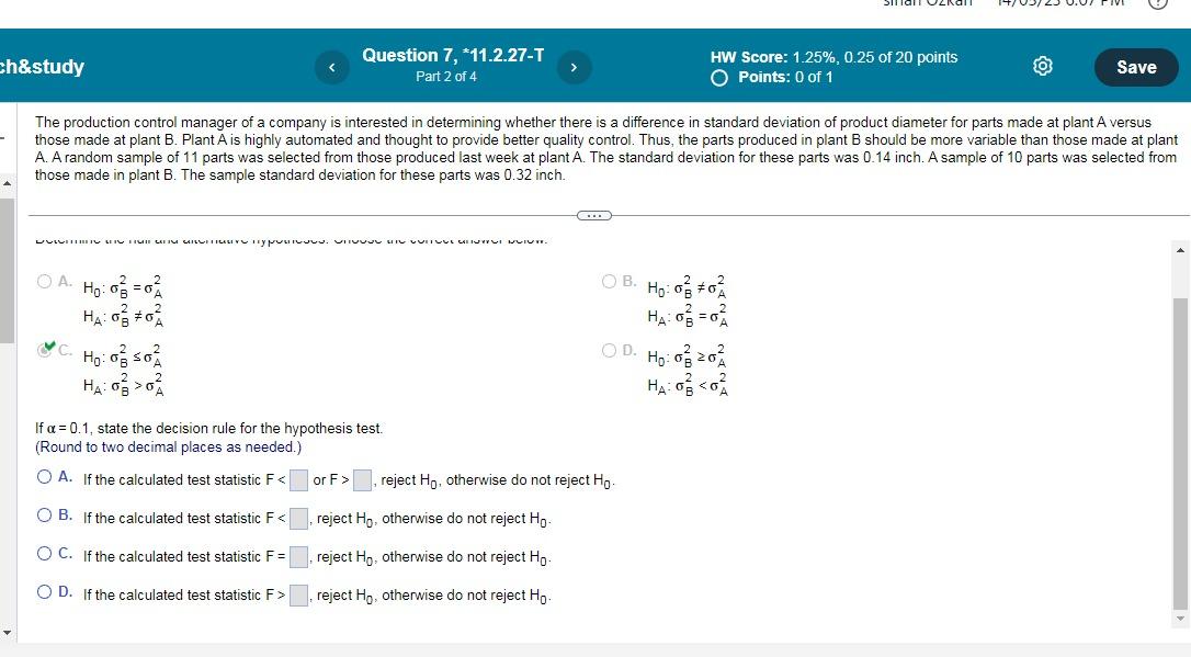 Solved The production control manager of a company is | Chegg.com