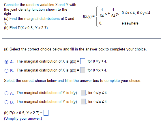 Solved Consider The Random Variables X And Y With (b) Find | Chegg.com