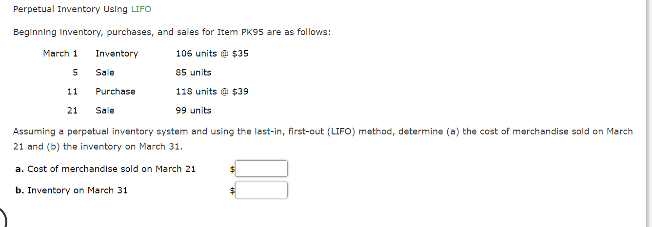 Solved Periodic Inventory Using FIFO, LIFO, And Weighted | Chegg.com