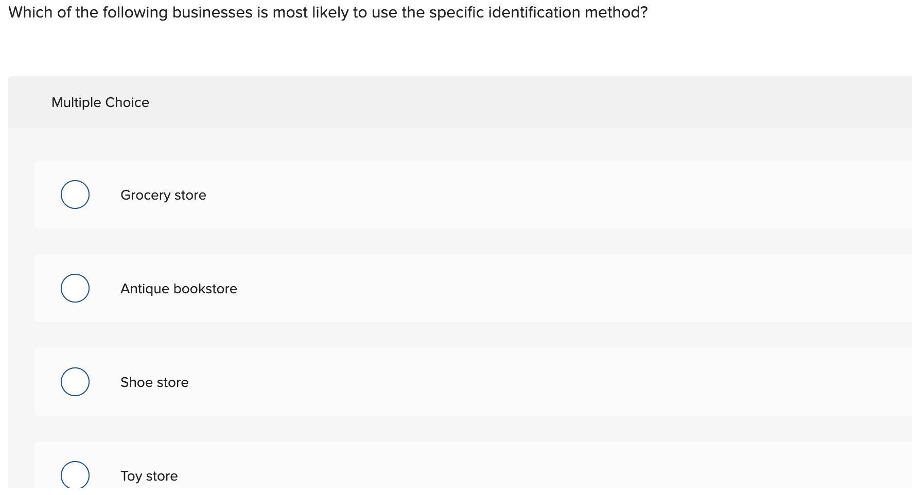 Solved Which of the following businesses is most likely to | Chegg.com