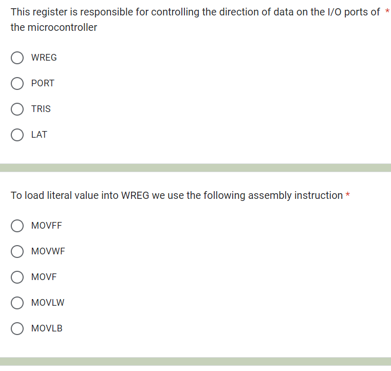 Solved This register is responsible for controlling the | Chegg.com