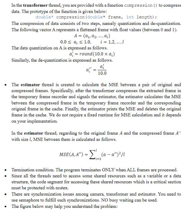Please write a multi-threaded C/C++ program that | Chegg.com