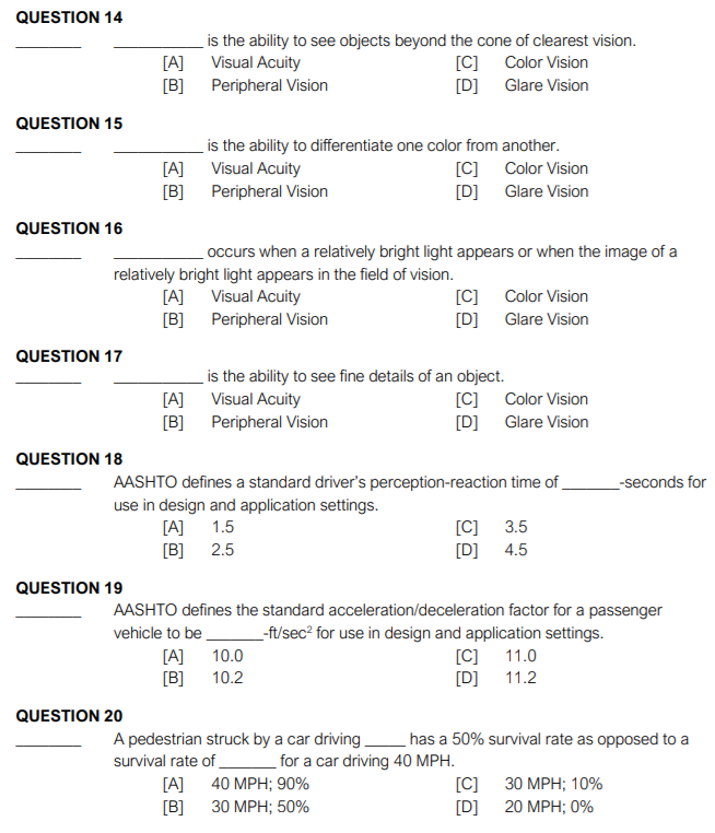 Solved QUESTION 14 is the ability to see objects beyond the | Chegg.com
