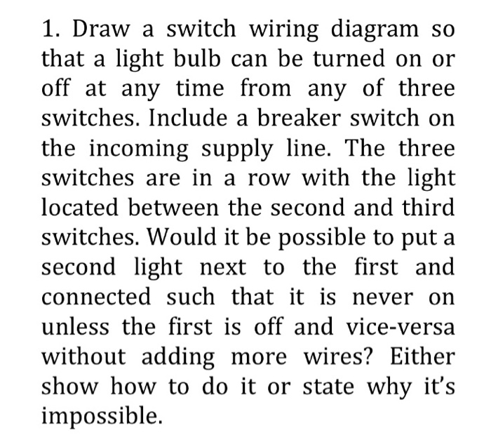 Three Switch Wiring Diagram - Complete Wiring Schemas