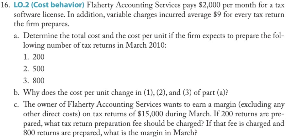 Solved Cost Accounting: Answer the textbook problem | Chegg.com