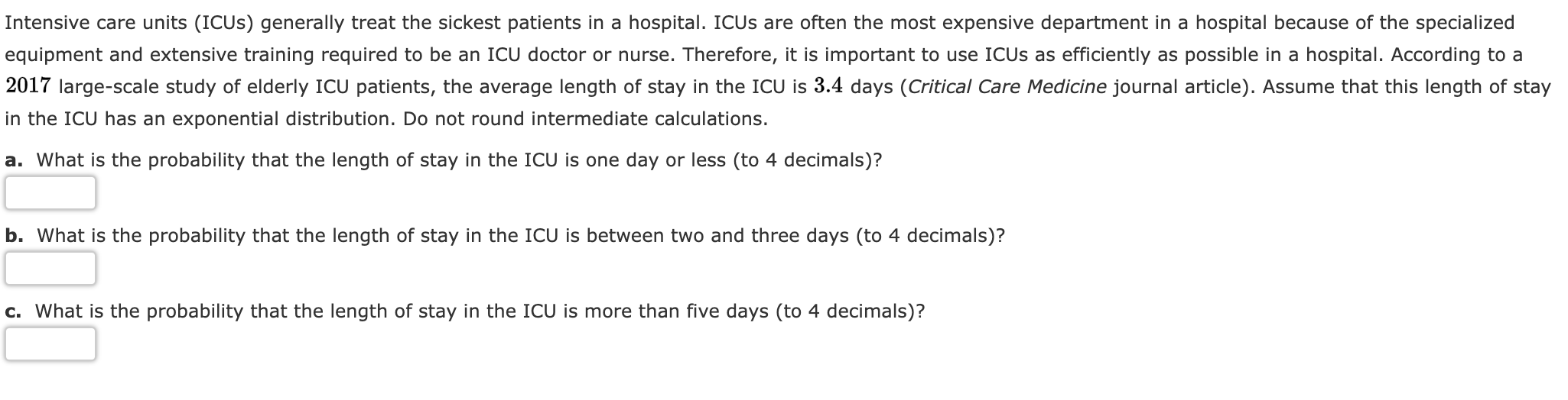 Solved Intensive Care Units (ICUS) Generally Treat The | Chegg.com