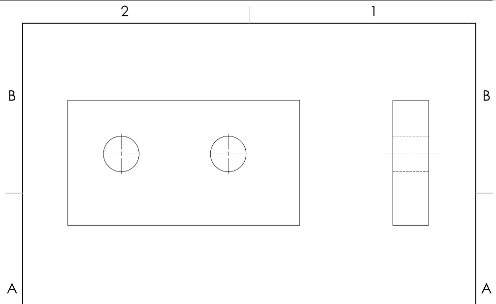 Solved • Fully dimension the two parts drawn in half scale | Chegg.com