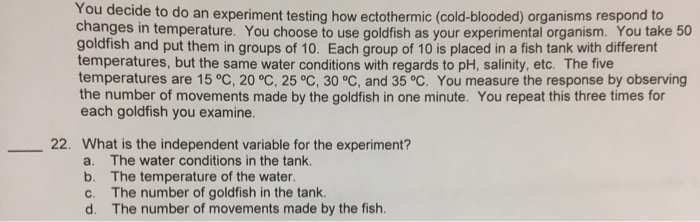 Solved You decide to do an experiment testing how | Chegg.com