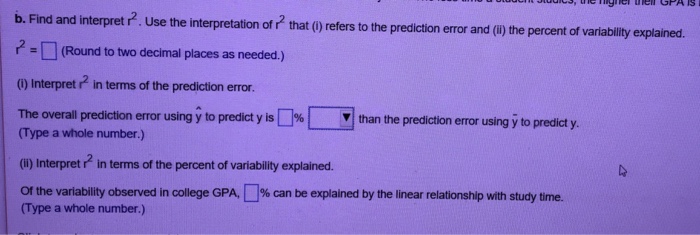 Solved A study investigated the relationship between x study | Chegg.com