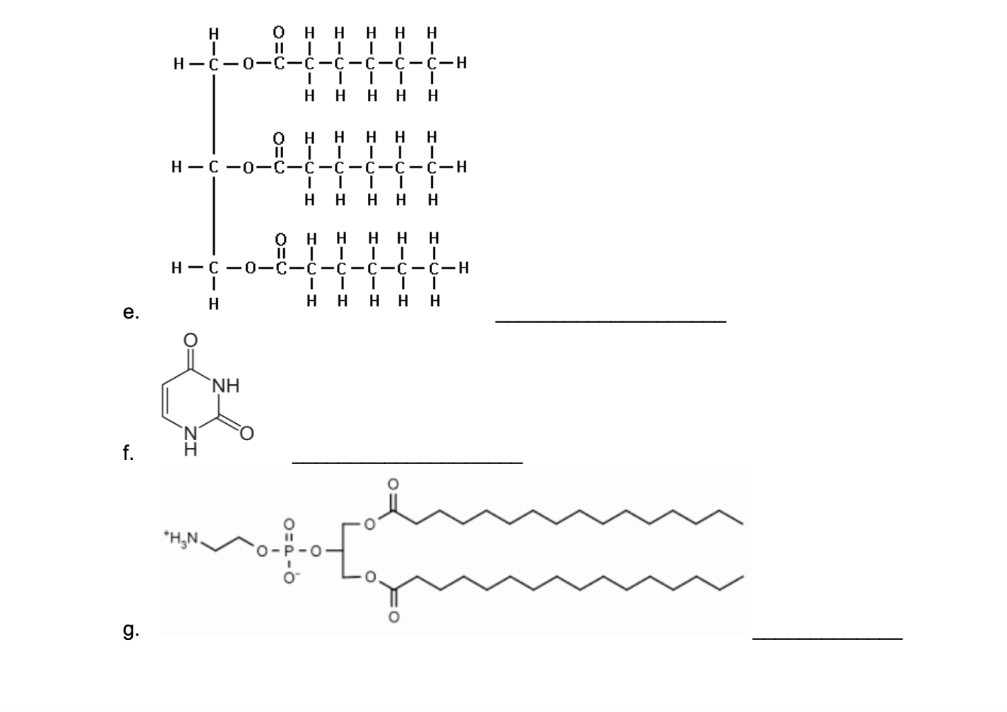 Solved 2. Classify each of the following structures using a | Chegg.com