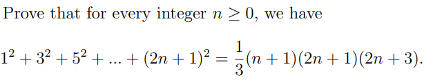 Solved Prove that for every integer n > 0, we have 12 + 32 | Chegg.com