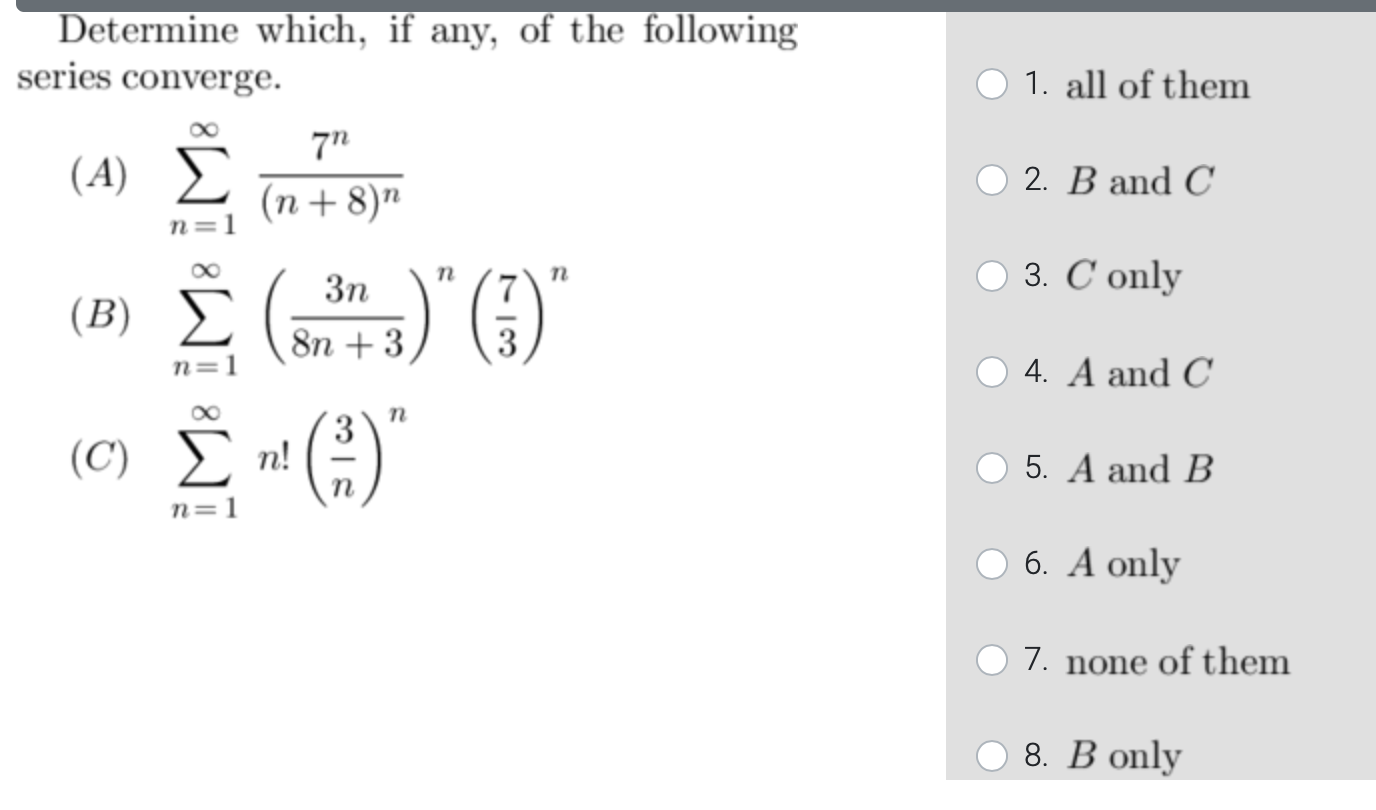 Solved 1 All Of Them Determine Which If Any Of The Fol Chegg Com