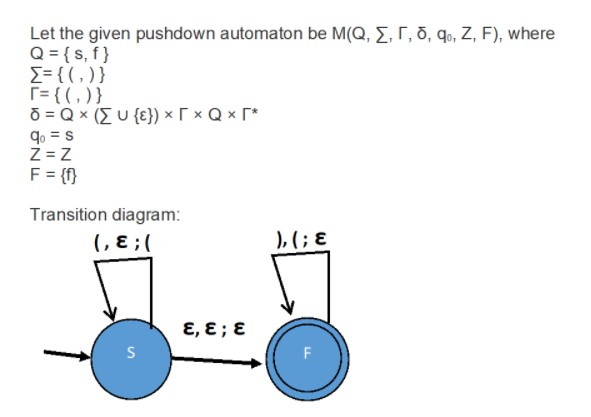 Solved Use The General Algorithm To Transform The Pushdow Chegg Com