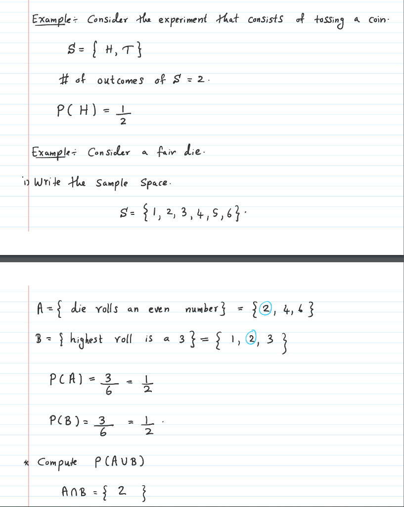 Solved Example: Consider The Experiment That Consists Of | Chegg.com