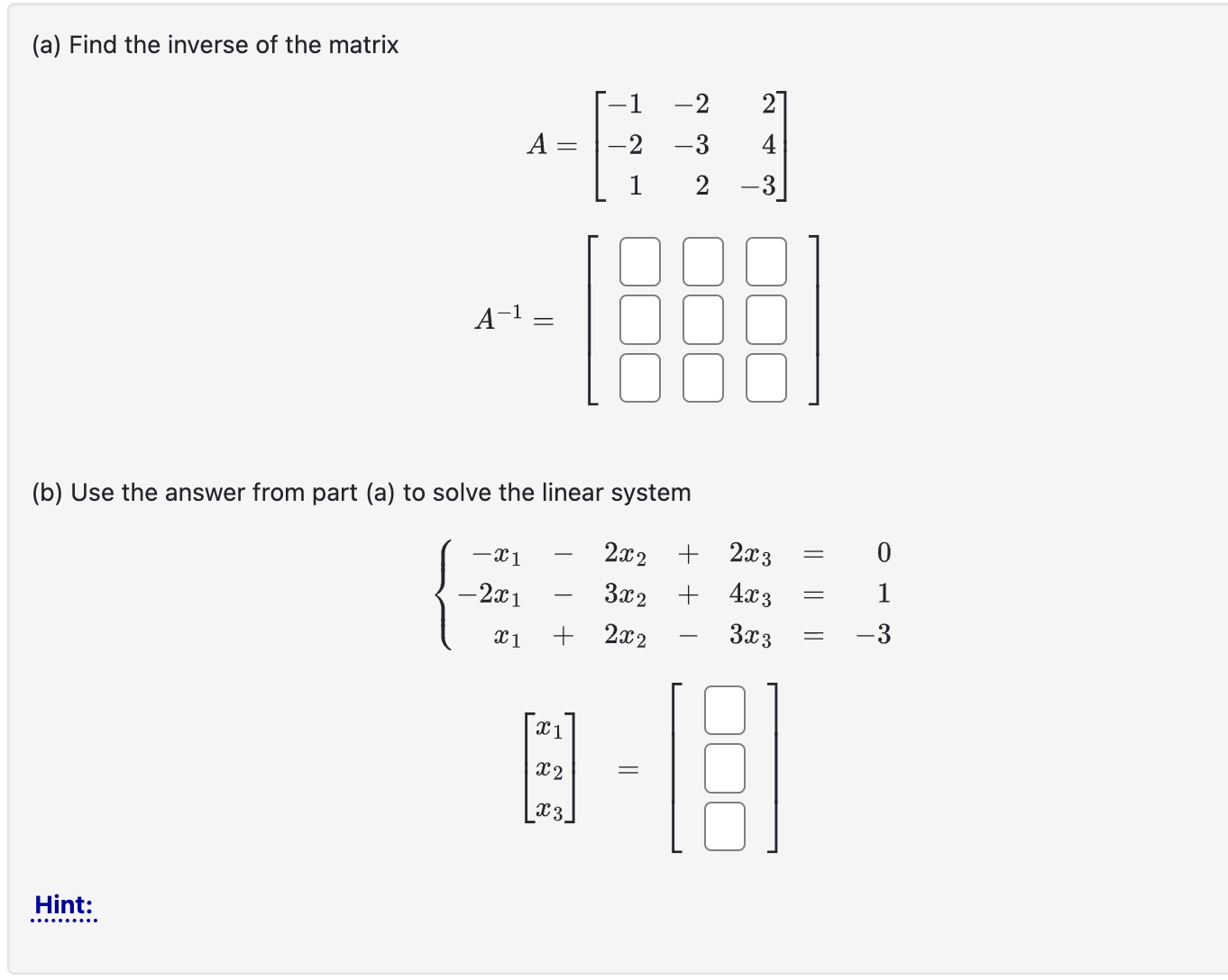 Solved (a) ﻿Find The Inverse Of The | Chegg.com