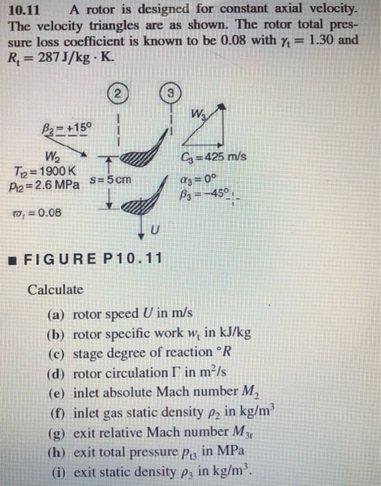 Solved 10.11 A rotor is designed for constant axial
