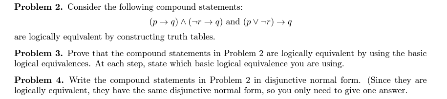 Solved Problem 2. Consider the following compound | Chegg.com