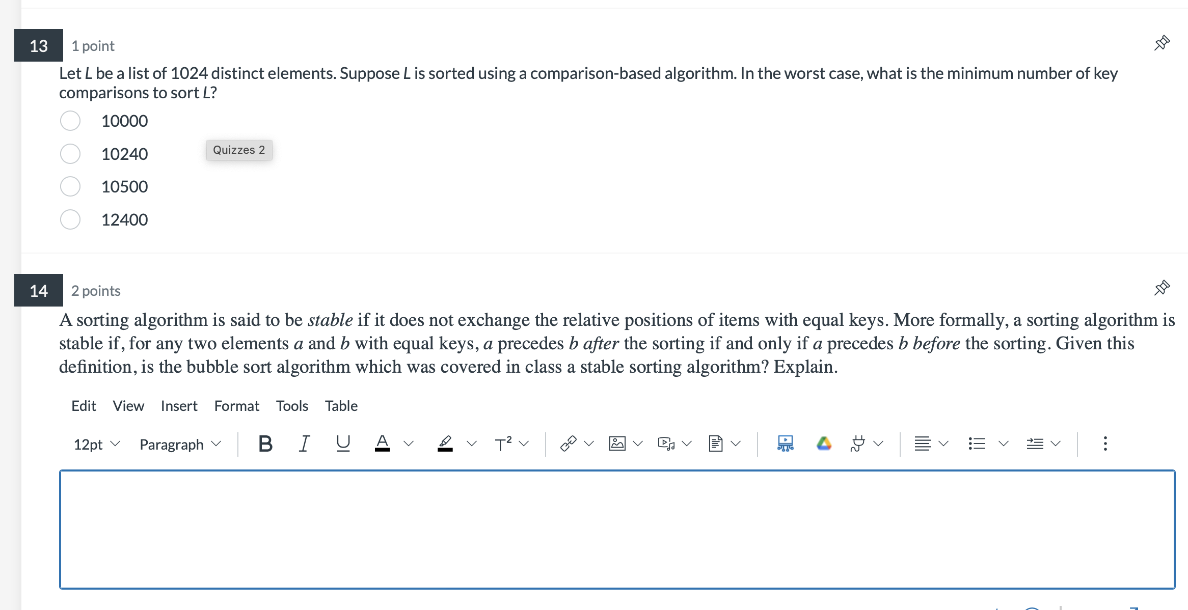 Solved This is a C++ queston on Algorithm Analysis, | Chegg.com