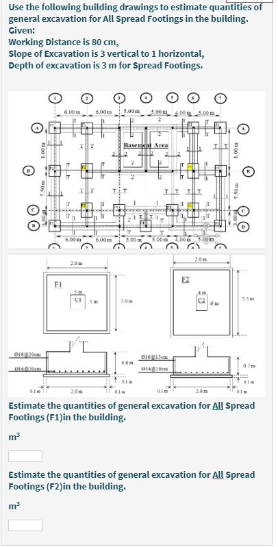 Solved Use the following building drawings to estimate | Chegg.com