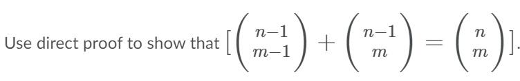 Solved Use direct proof to show that I (3-1) +(3:) – () | Chegg.com
