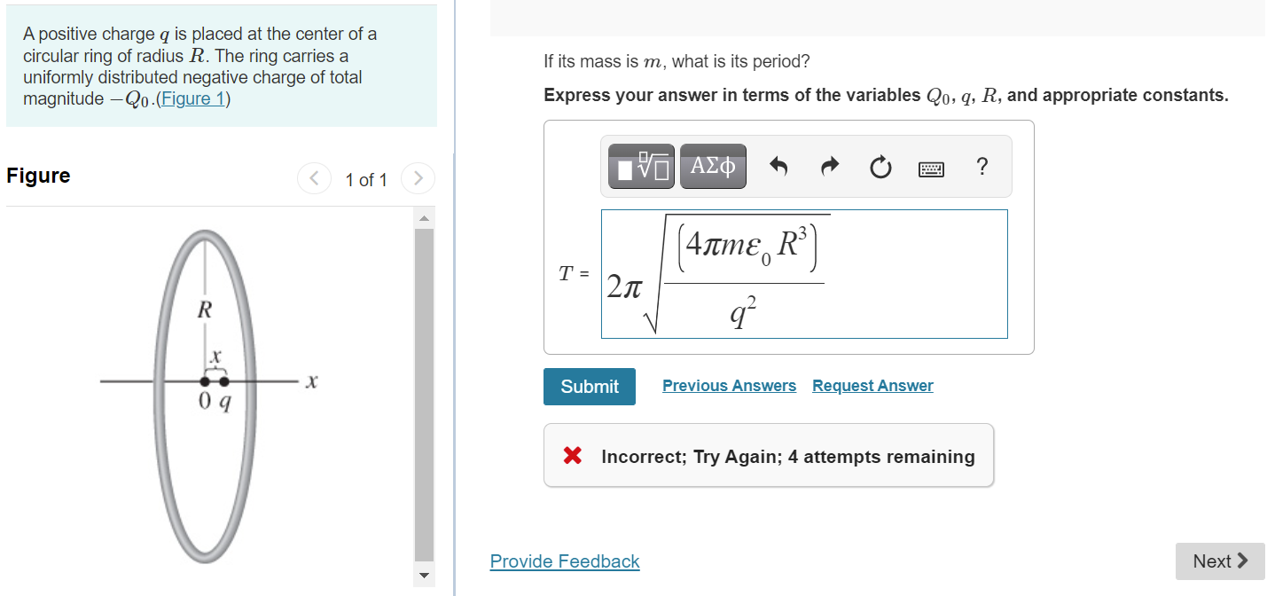 Solved A positive charge q is placed at the center of a | Chegg.com