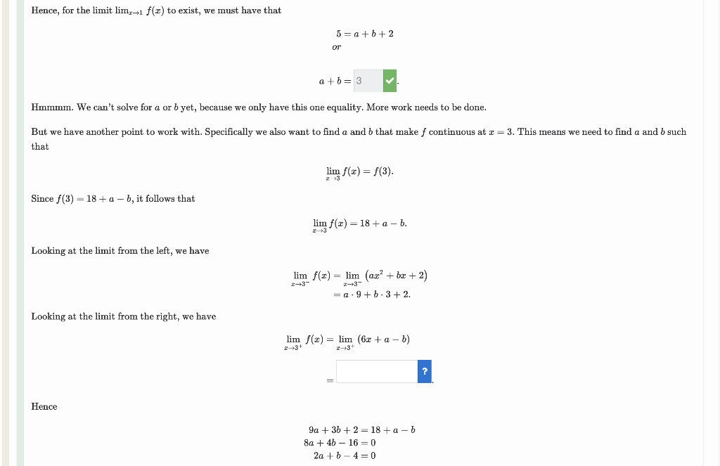 Solved Looking at the limit from the right, we have Can | Chegg.com