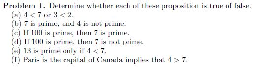 Solved Problem 1. Determine Whether Each Of These | Chegg.com