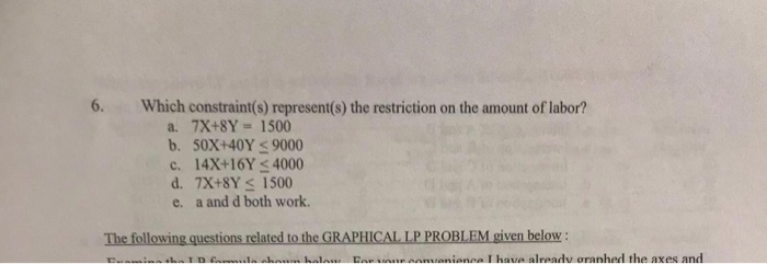 Solved The next two questions are based on the following | Chegg.com