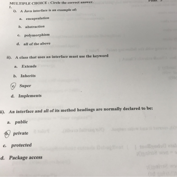 Solved MULTIPLE CHOICE: Circle the correct answer. 1. PolH | Chegg.com