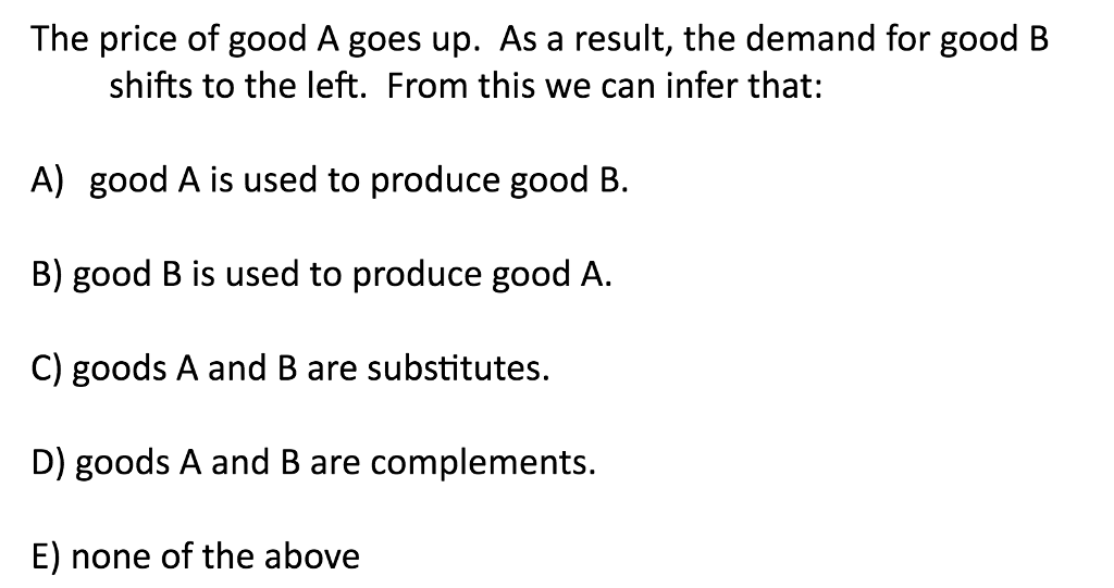 Solved Assume that steak and potatoes are complements. When