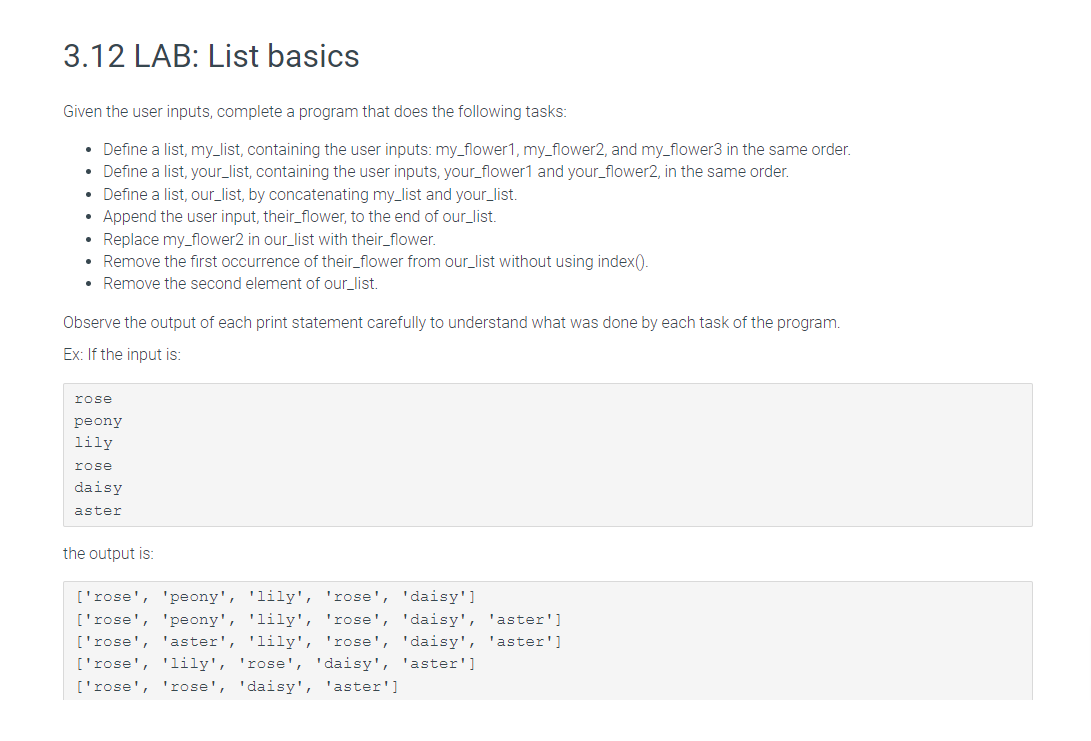 Solved Given the user inputs, complete a program that does | Chegg.com