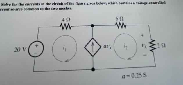 Solved Solve for the currents in the circuit of the figure | Chegg.com