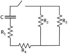 Solved A capacitor is connected to a network of four | Chegg.com