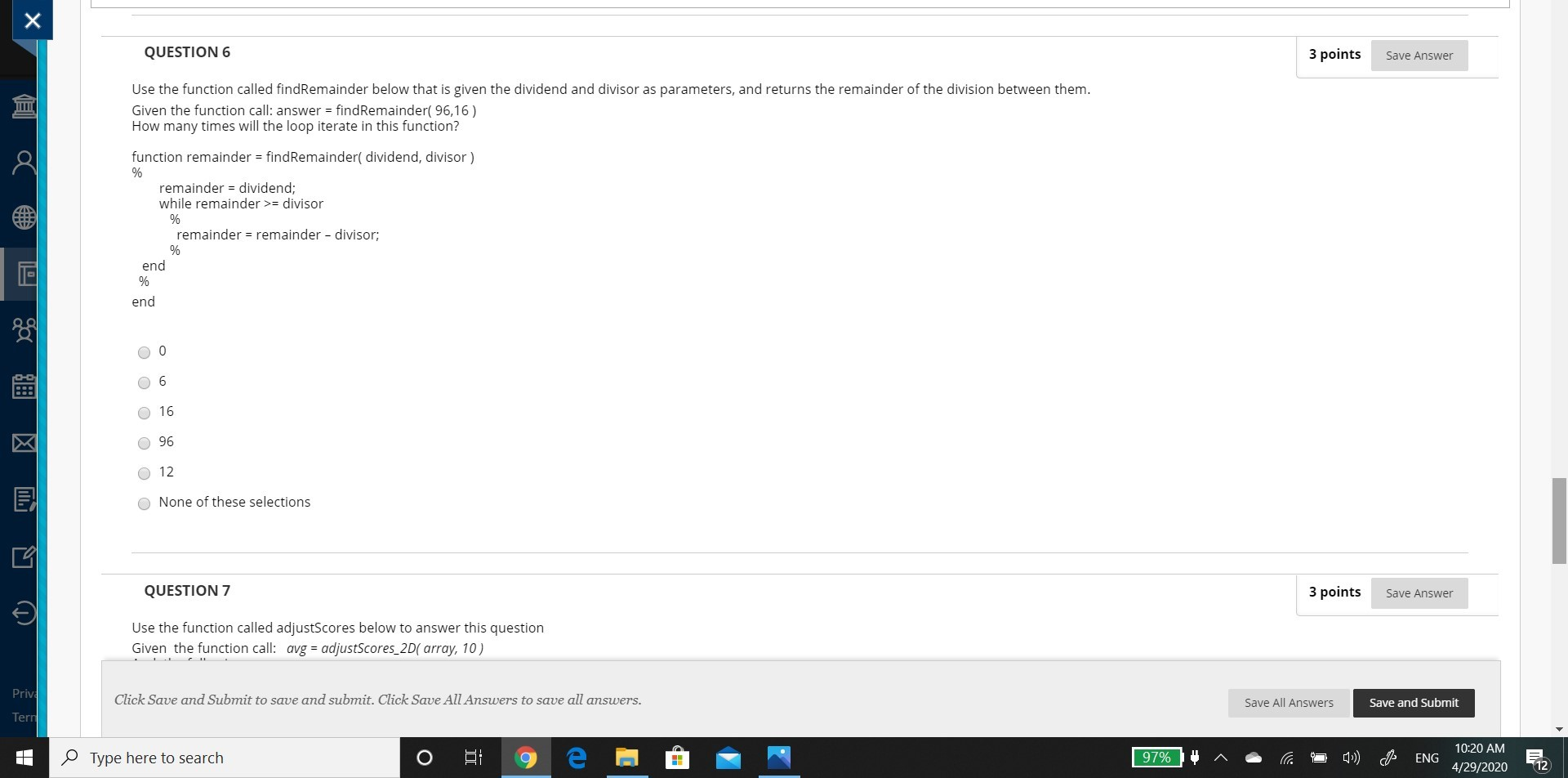 QUESTION 5 3 points Save Answer 59 Consider the | Chegg.com