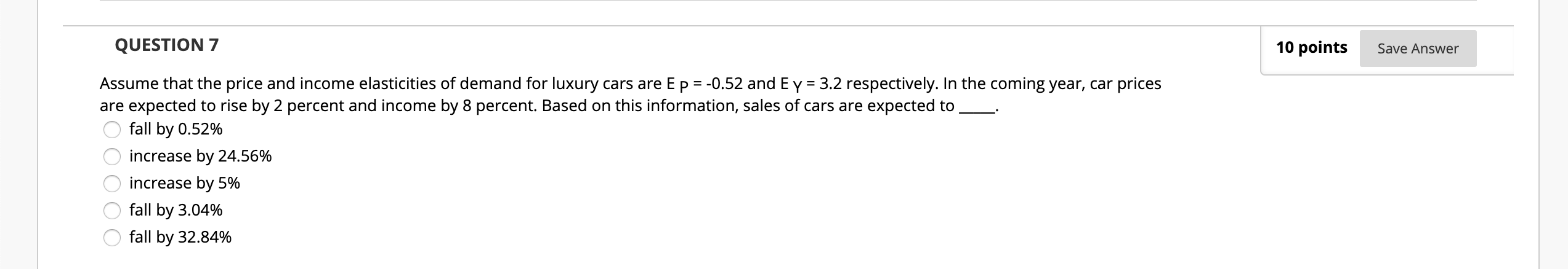 Solved QUESTION 5 If the cross-price elasticity between good | Chegg.com