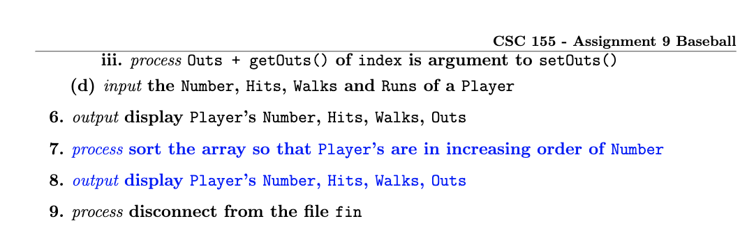 Solved C++ I have provided the assignment statement and the | Chegg.com