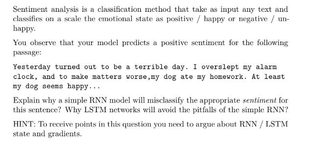 Sentiment analysis is a classification method that | Chegg.com