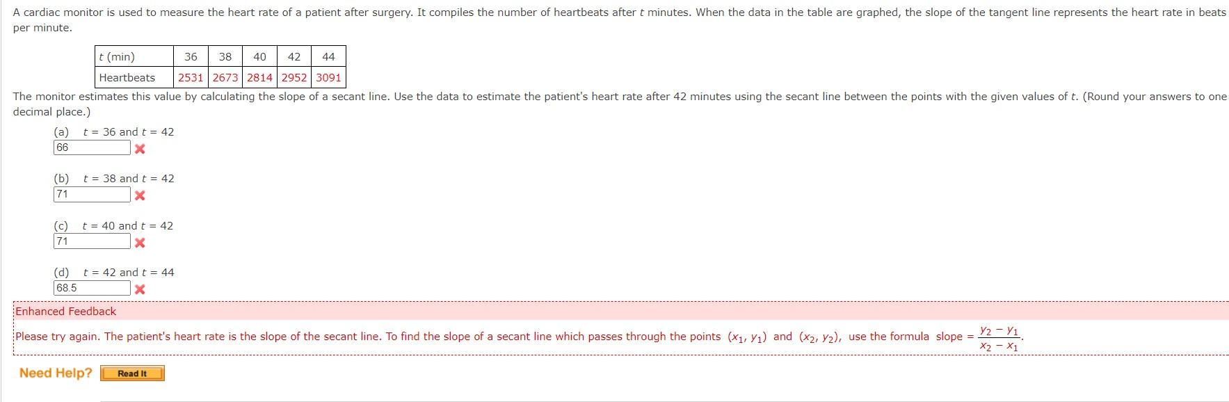 Solved A cardiac monitor is used to measure the heart rate | Chegg.com