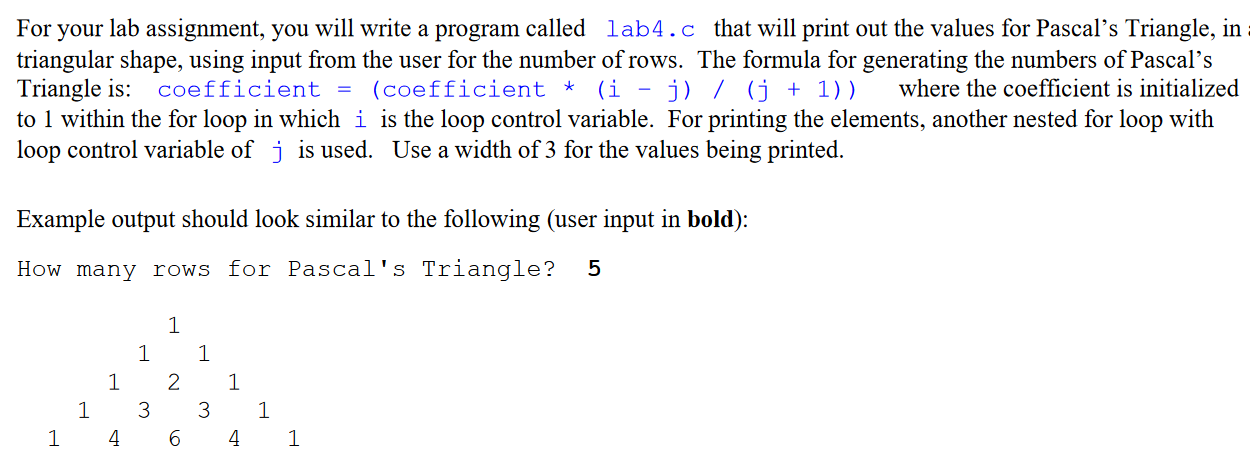 Solved For your lab assignment, you will write a program | Chegg.com