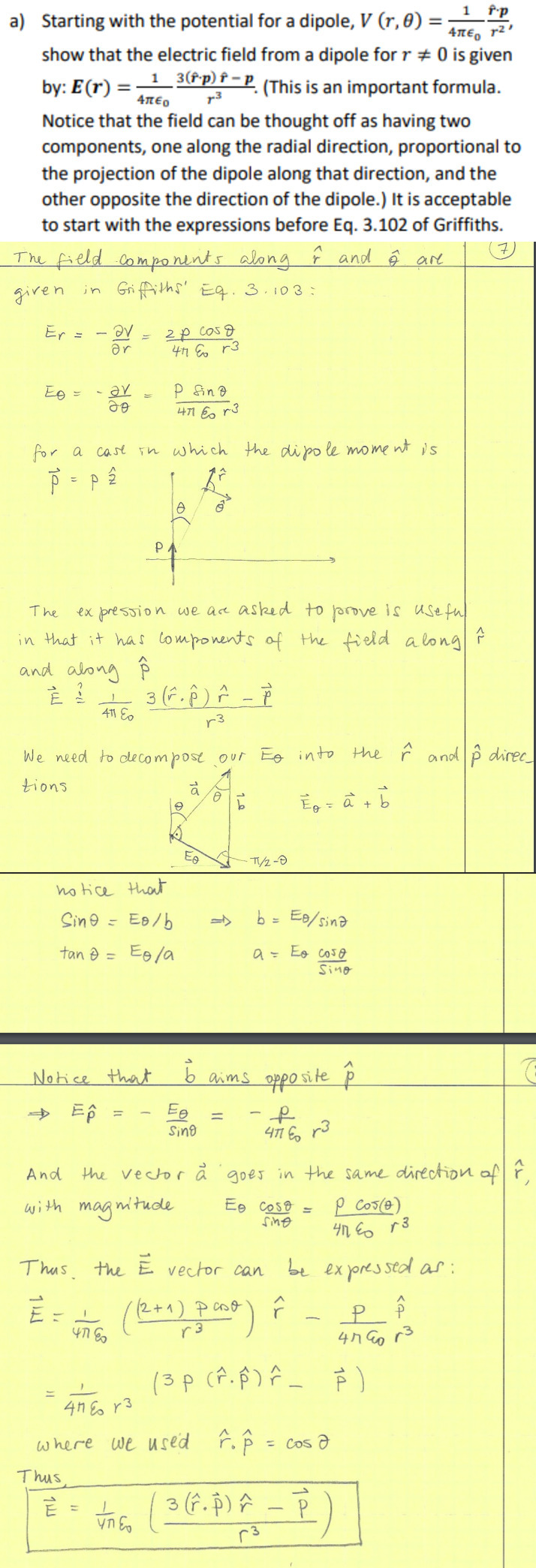 Solved 1 3 Fp R P A Prove That The Volume Integral Of Chegg Com