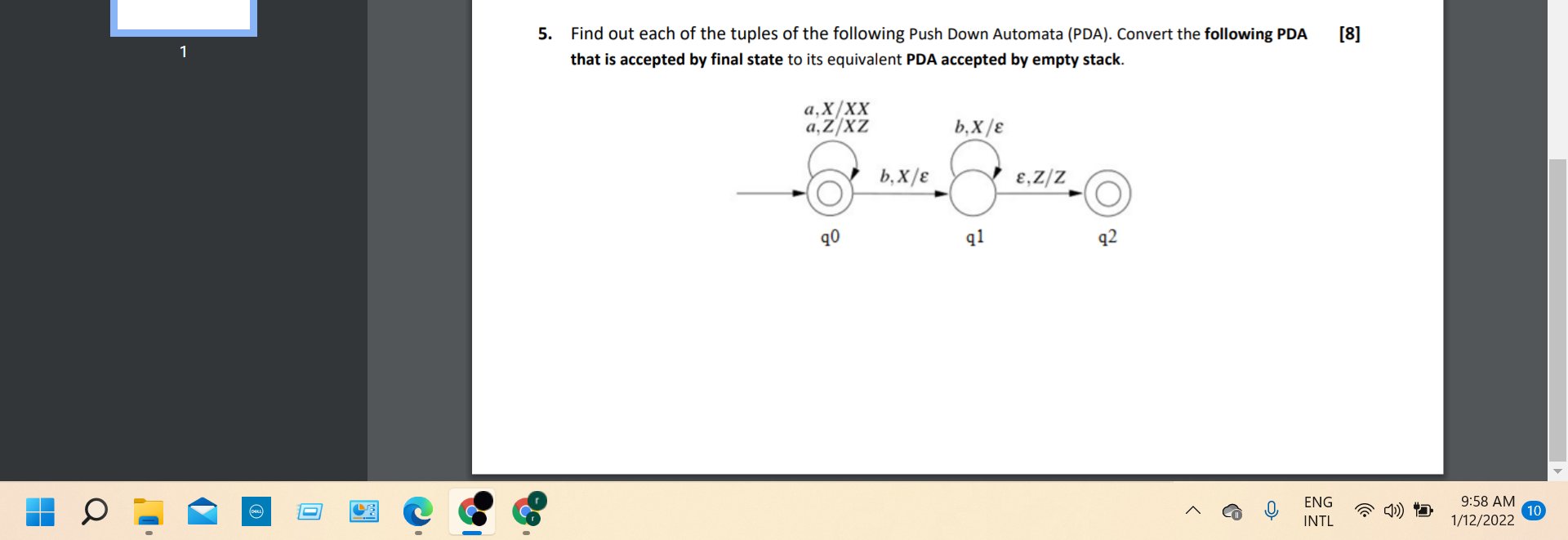 Solved [8] 1 5. Find out each of the tuples of the following | Chegg.com