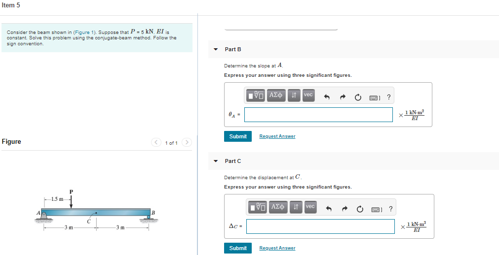 Solved Item 5 Consider the beam shown in (Figure 1). Suppose | Chegg.com