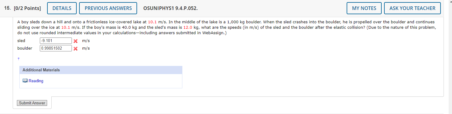 Solved Previous response gave me the same answer I got which | Chegg.com