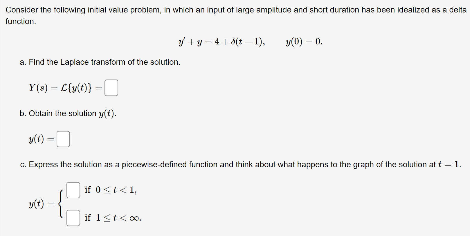 Solved Consider the following initial value problem, in | Chegg.com