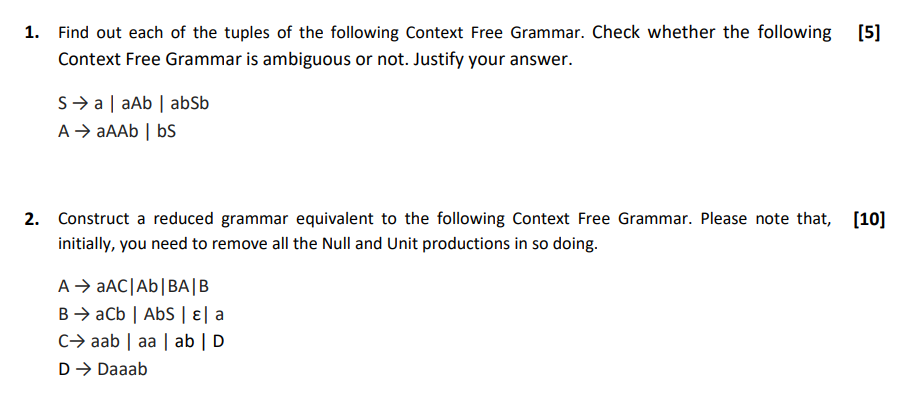 Solved 1. Find out each of the tuples of the following | Chegg.com